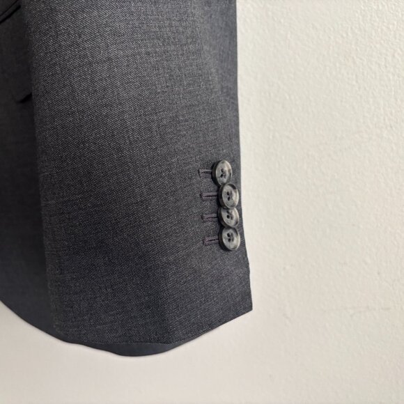 Suitsupply Grey Wool Suit Lazio Super 110s - 42 Long, Pants 36 x 32 - Picture 3 of 16